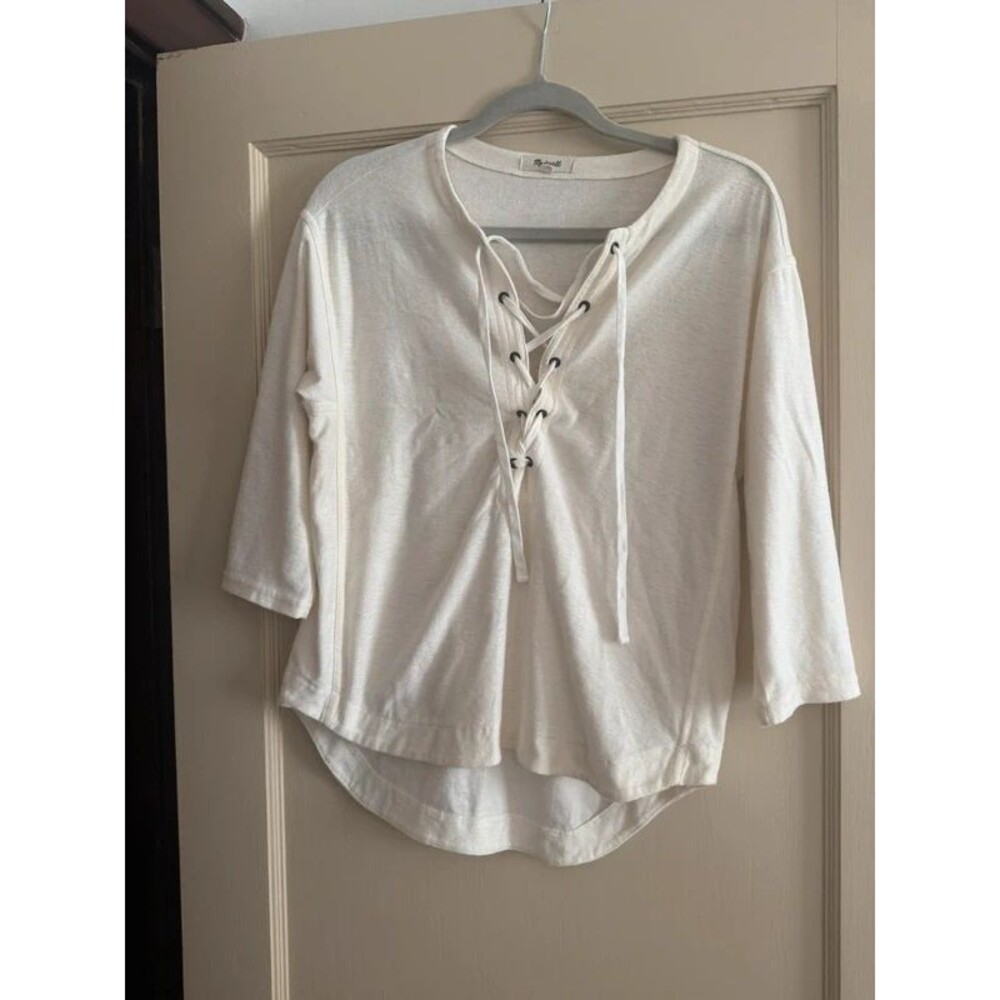 Madewell Lace Up XXS Top